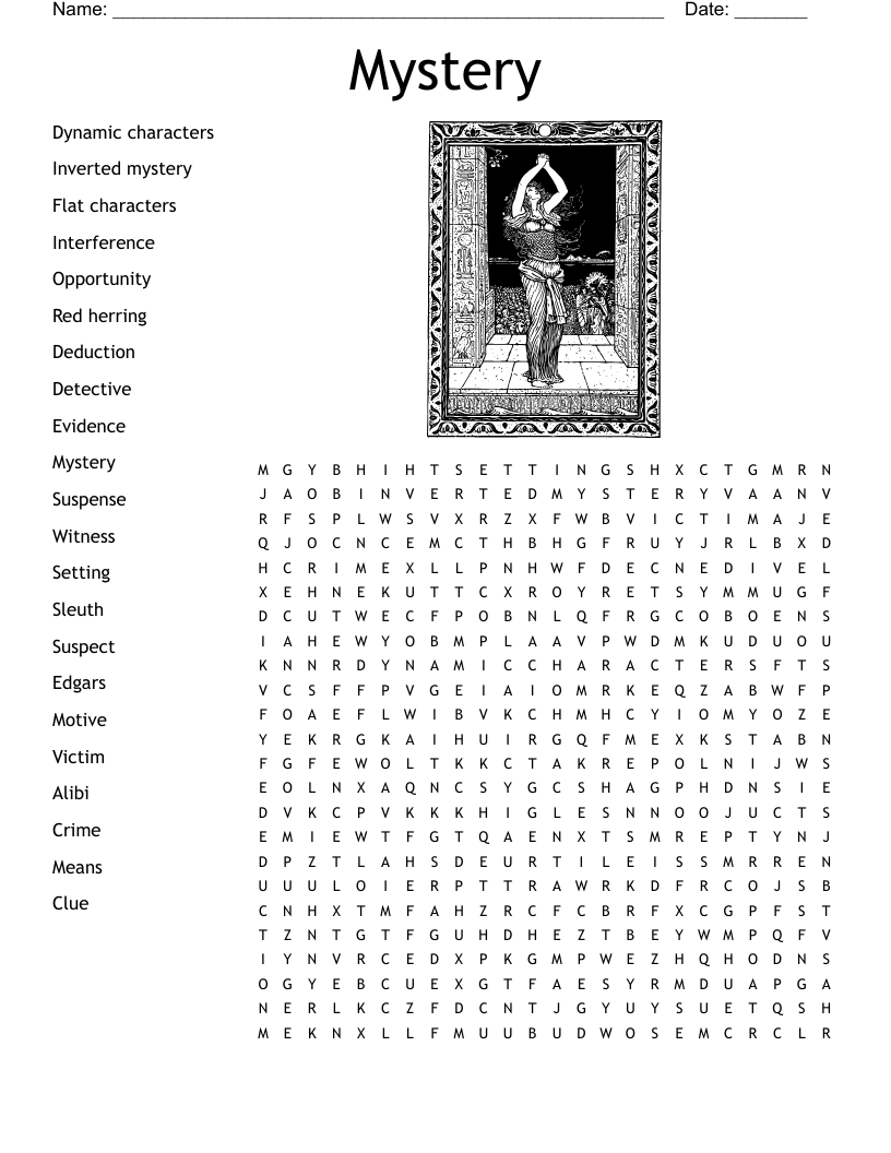 Mystery Crossword Puzzles Printable