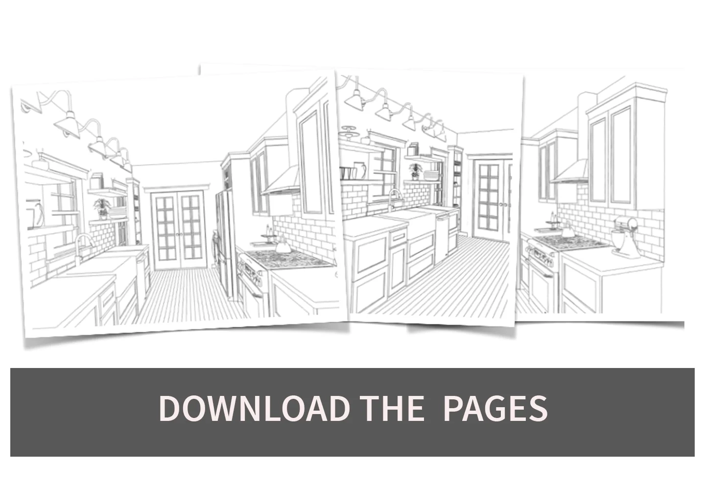 Free Printable Interior Design Coloring Pages