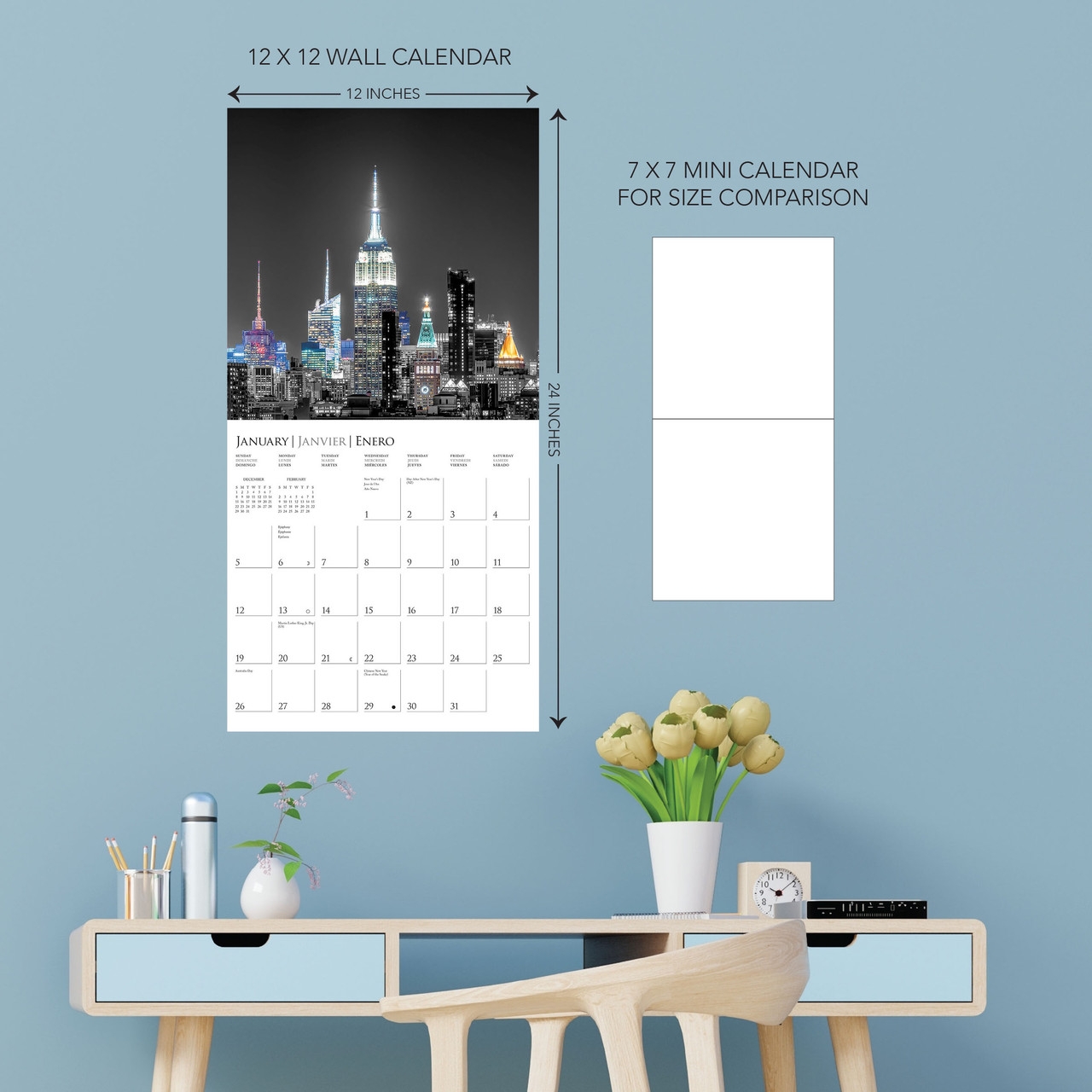 NYC Design Home 2025 Printable Calendar