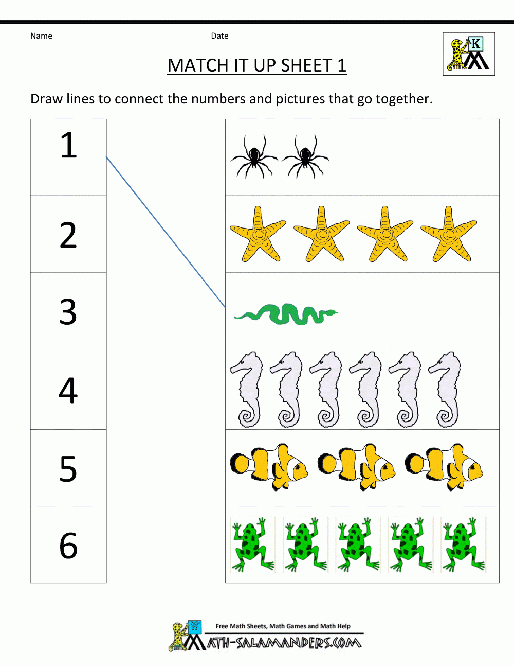 Printable Kindergarten Math Worksheets