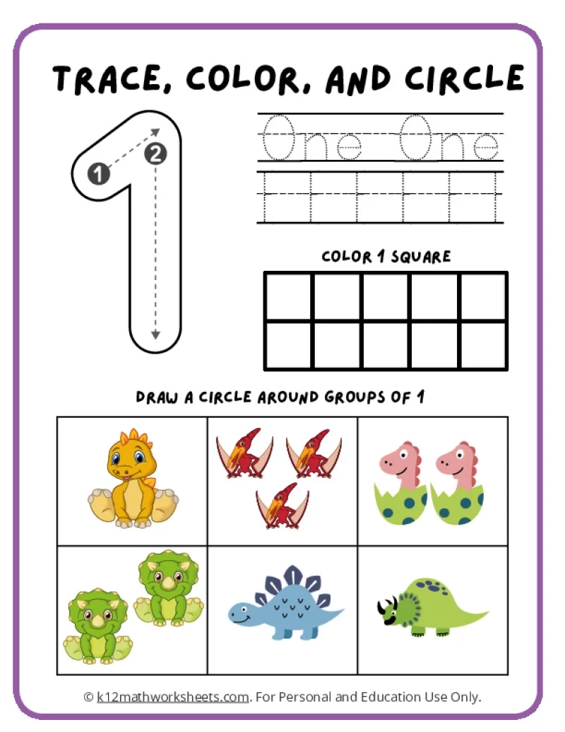 Printable Number Tracing Worksheets