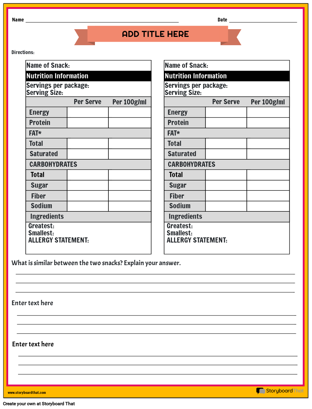 Nutrition Worksheets Free Printable Ideas And Templates