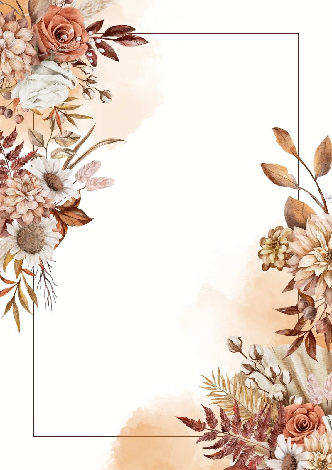 Flower Border Design Printable