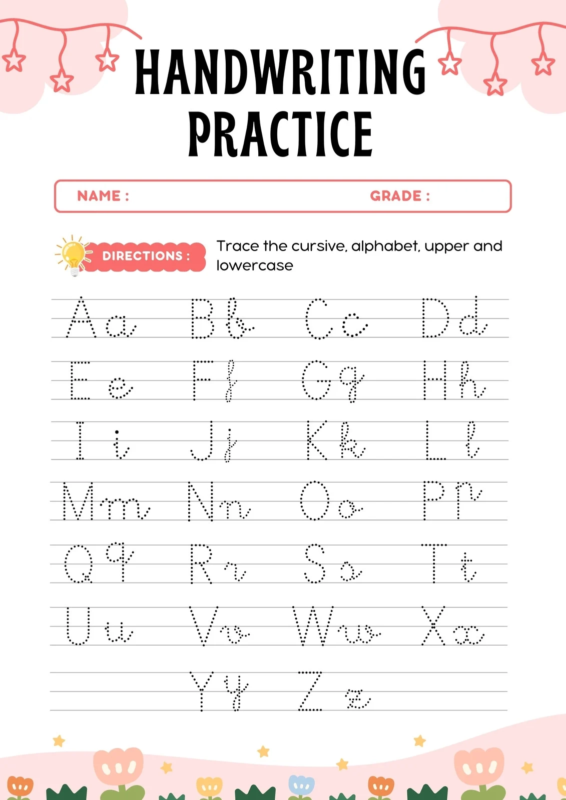 Handwriting Worksheets Free Printable