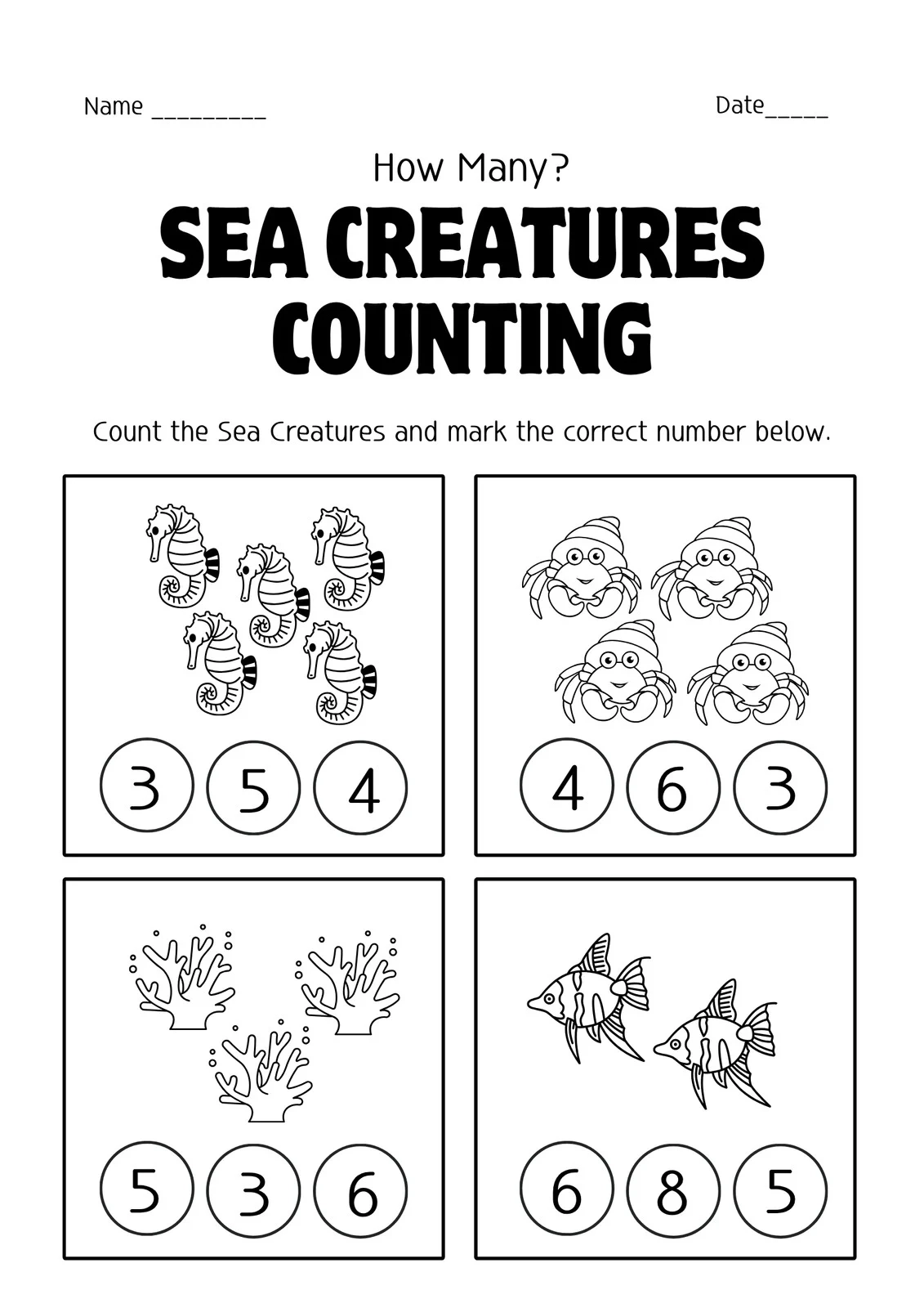 Page 3 Free Editable Kindergarten Worksheets Canva