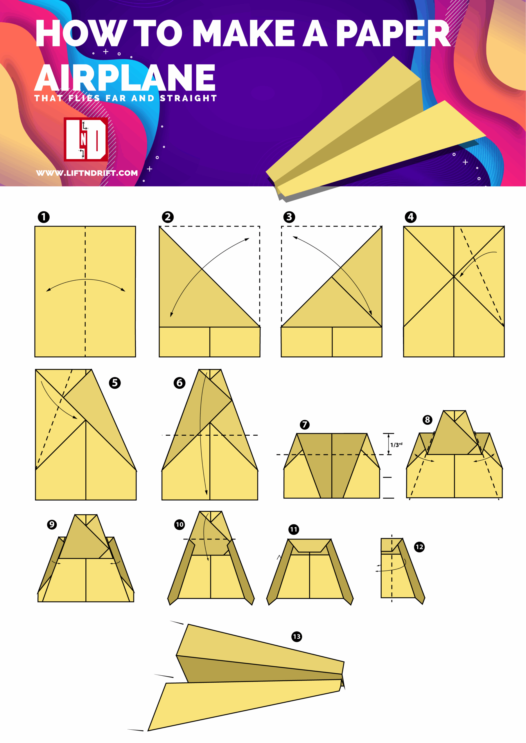 Paper Plane Templates Printable