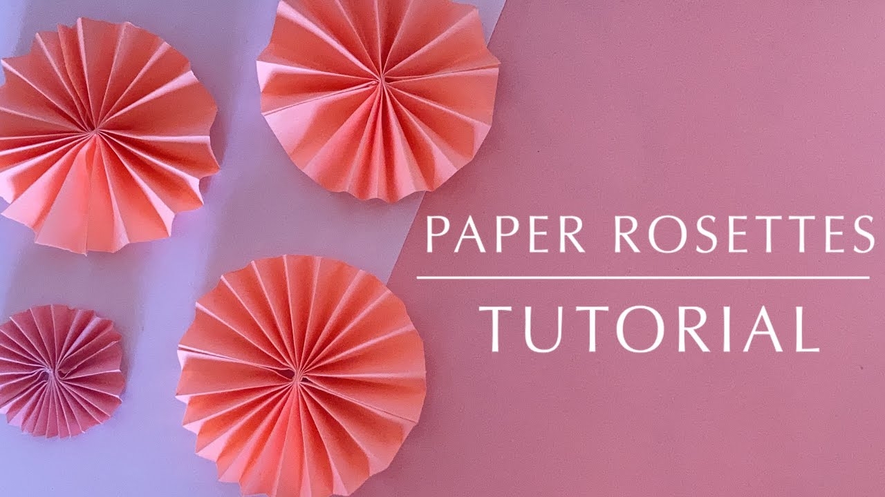 Paper Rosettes Simple Tutorial