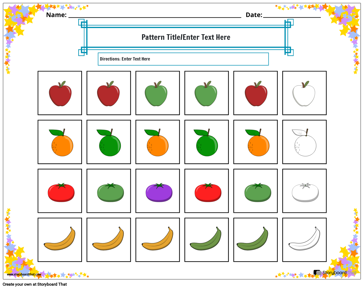Free Printable Pattern Worksheets