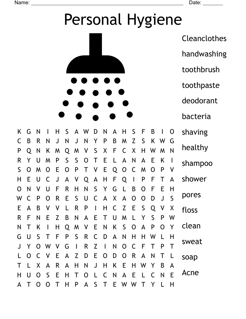 Free Printable Personal Hygiene Worksheets For Adults