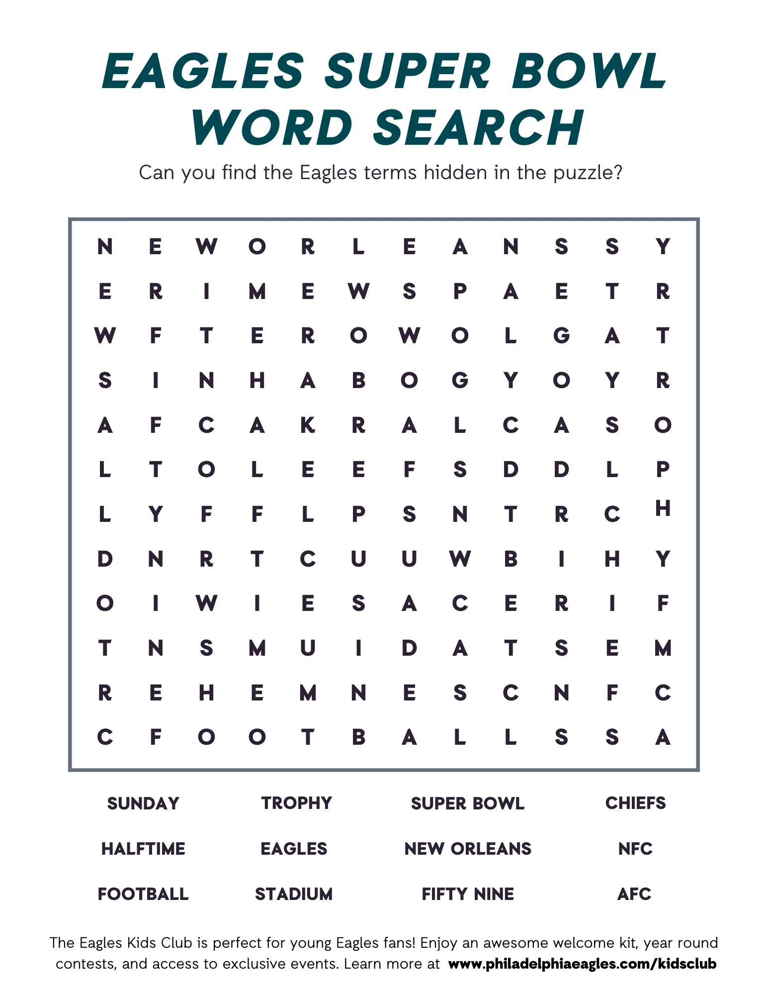 The Eagles Puzzles Printable
