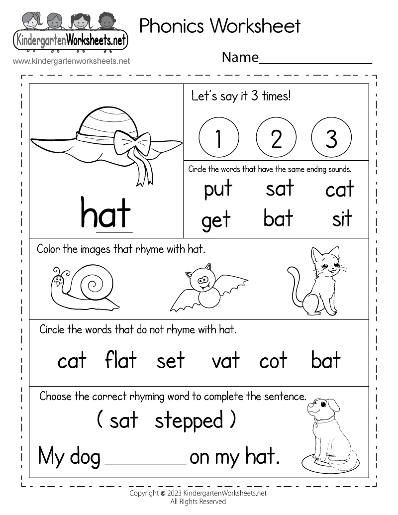 Phonics Worksheet Free Printable Digital amp PDF