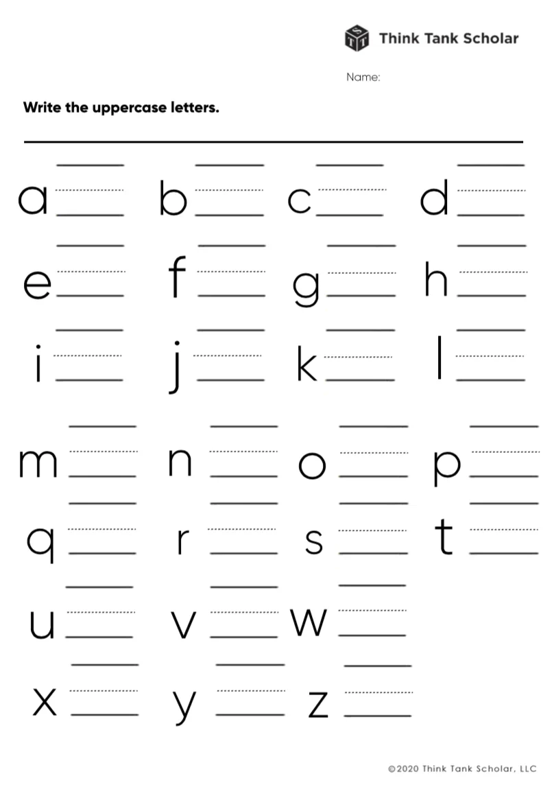 Pre K Worksheet Printable