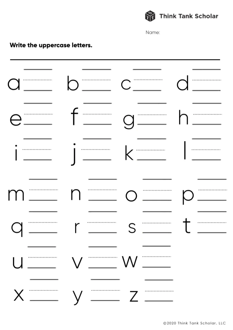 Printable Worksheet For Preschool