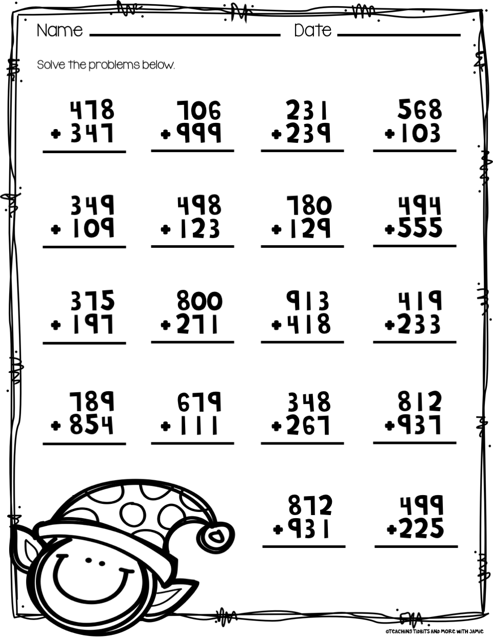 Printable 3rd Grade Math Worksheets For Kids Online SplashLearn 