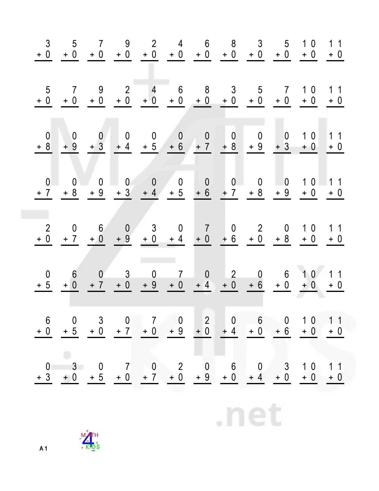 Free Printable Worksheets Math