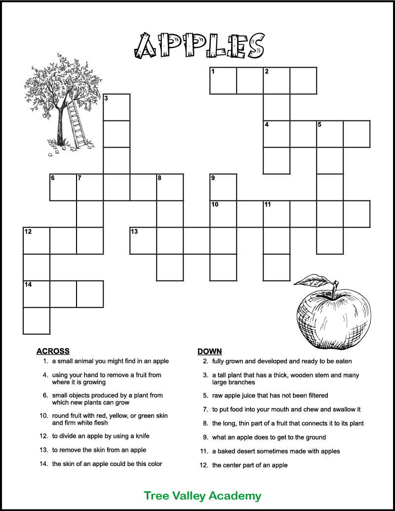 Free Printable Crossword Puzzles 3rd Grade