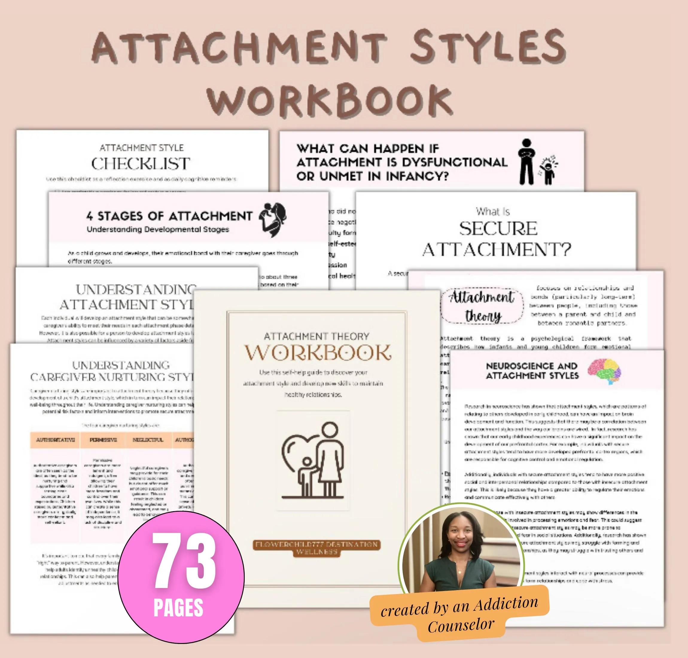 Printable Attachment Theory Worksheets 4 Attachment Styles Pdf 