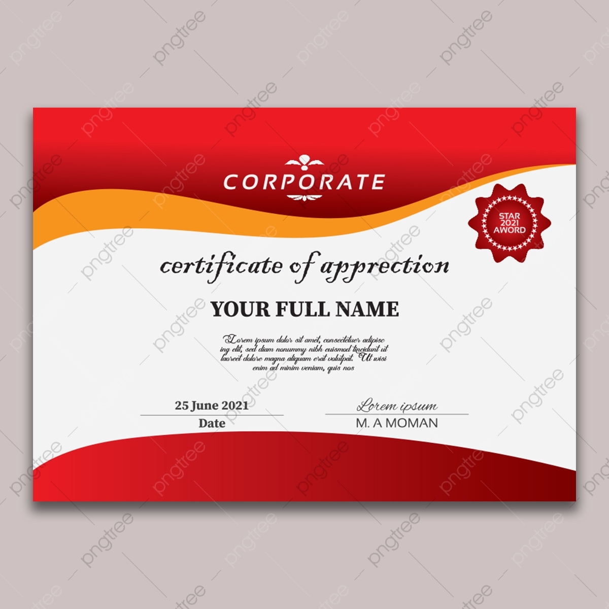 Printable Certificate PNG Transparent Images Free Download Vector Files Pngtree