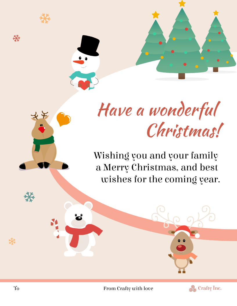 Printable Christmas Greeting Card Designs