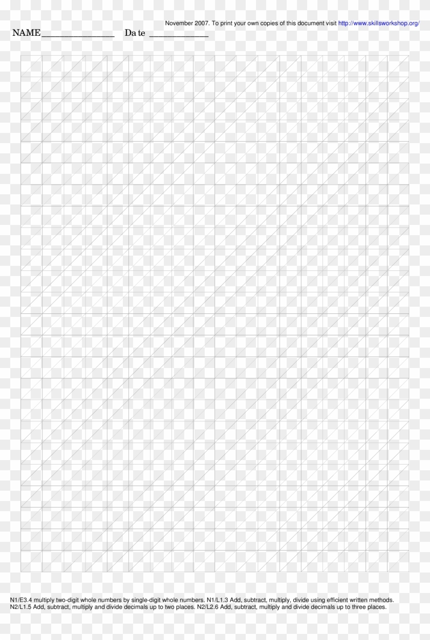 Diagonal Graph Paper Printable