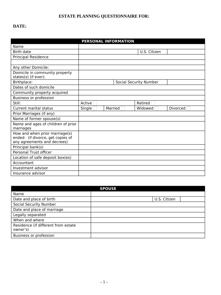 Printable Divorce Asset Worksheet Pre built Template AirSlate 