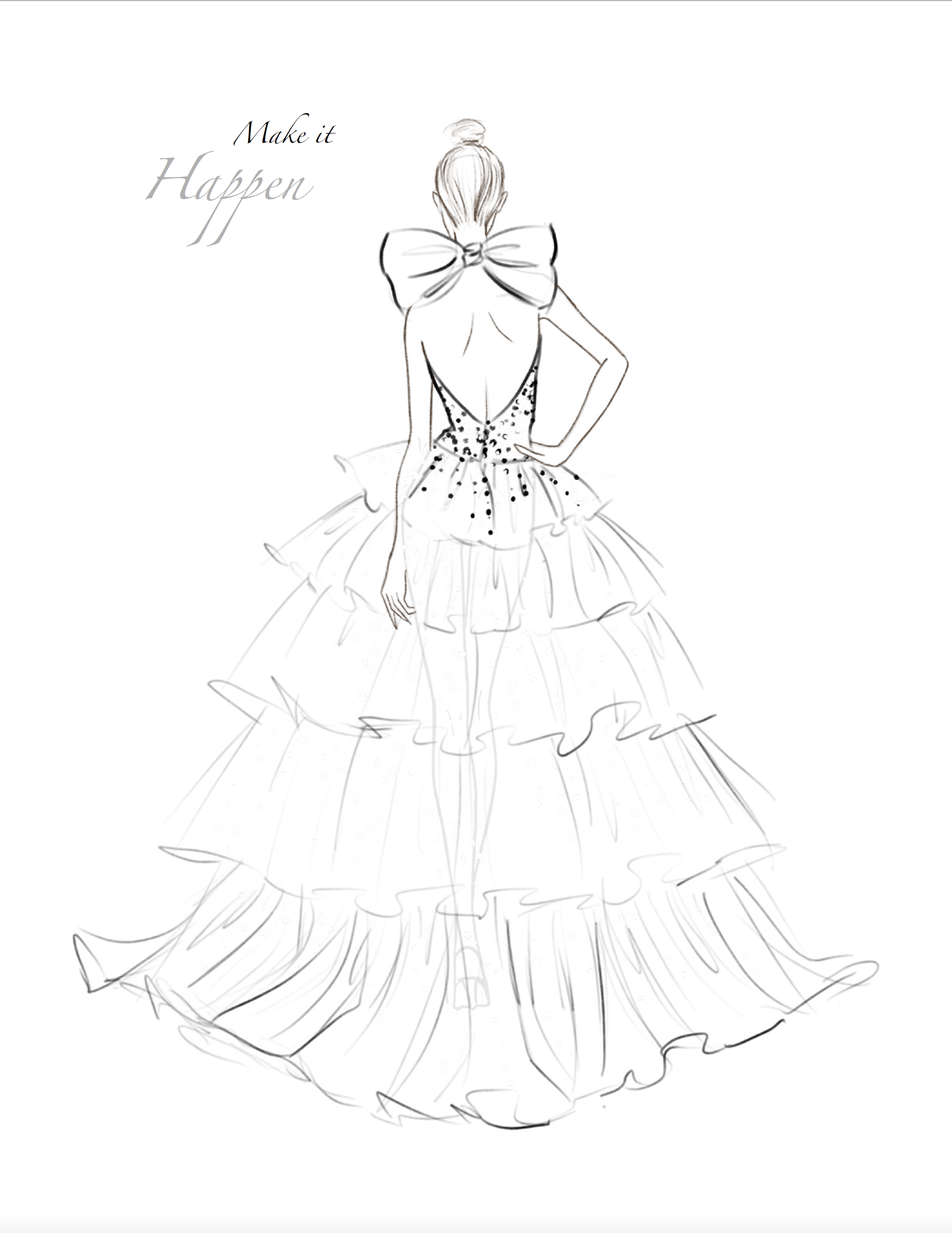 Printable Blank Fashion Design Templates for School