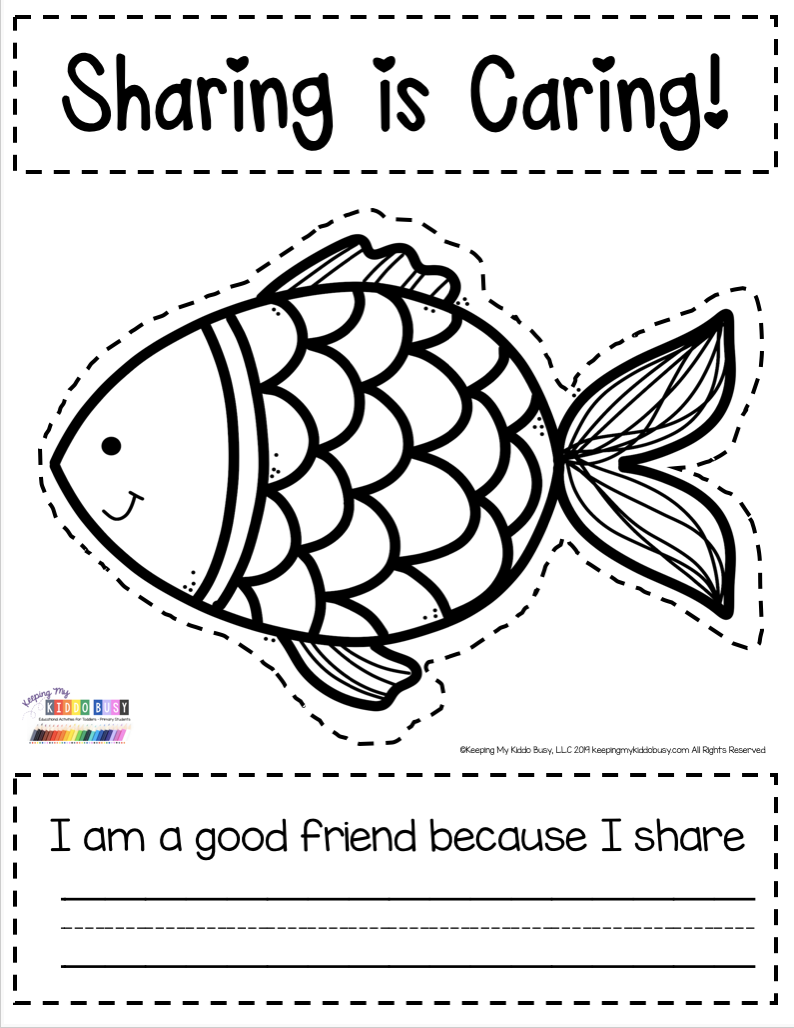 Free Printable Friendship Worksheets For Kindergarten