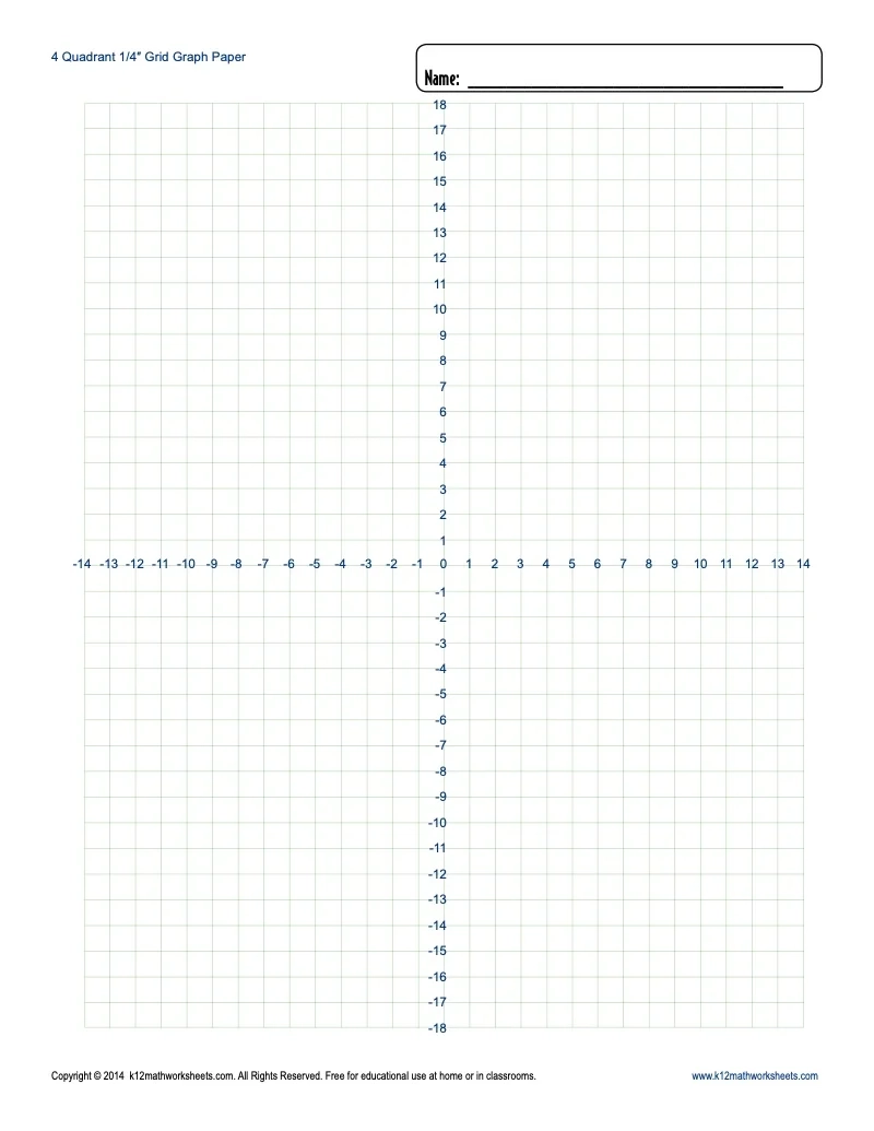 Graphing Paper Printable With Numbers