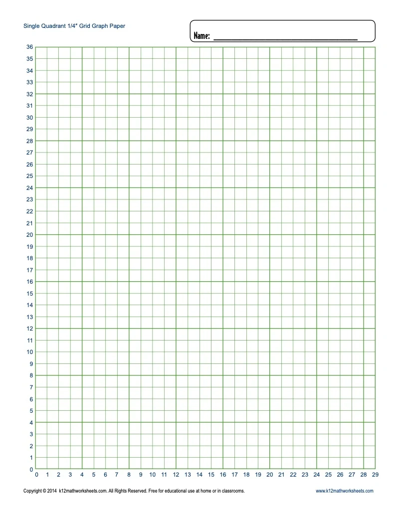 Printable Large Grid Graph Paper