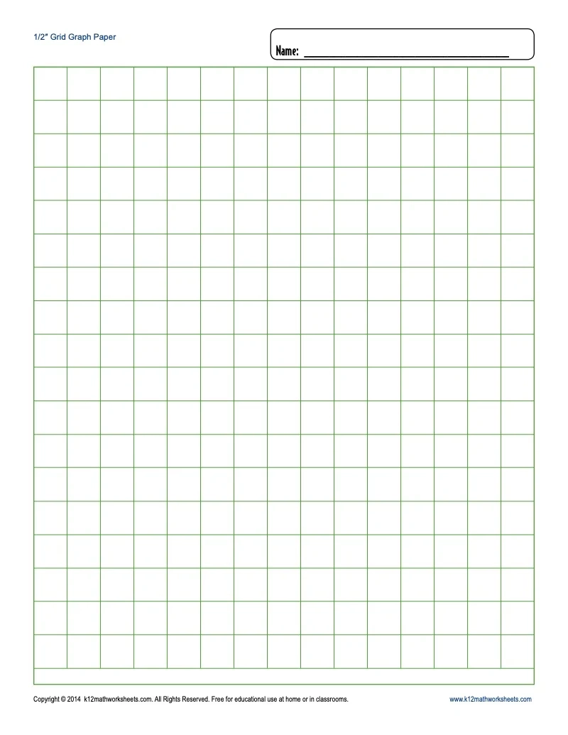 Printable Graph Paper Free 1/8 Inch