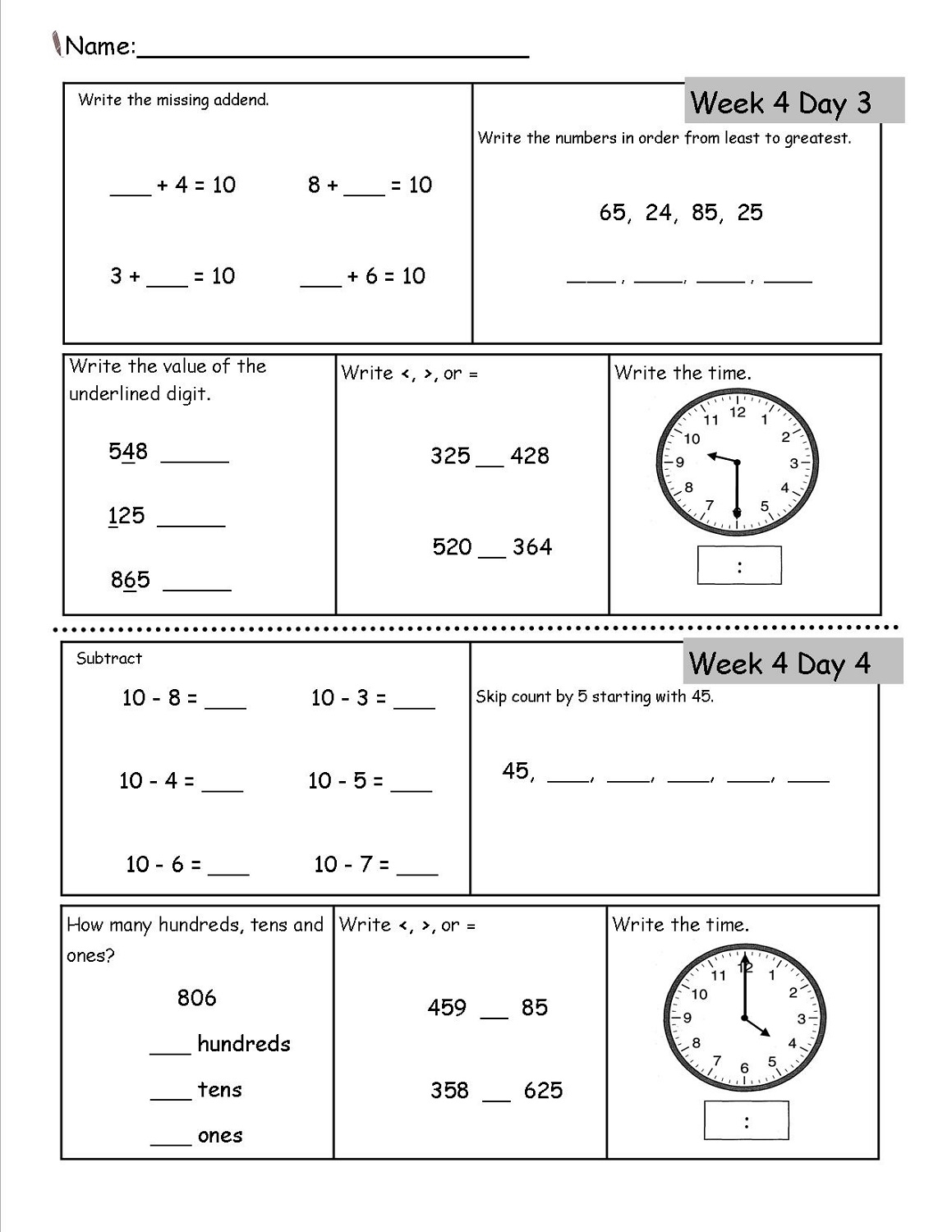 Free Printable Worksheets For Homeschooling