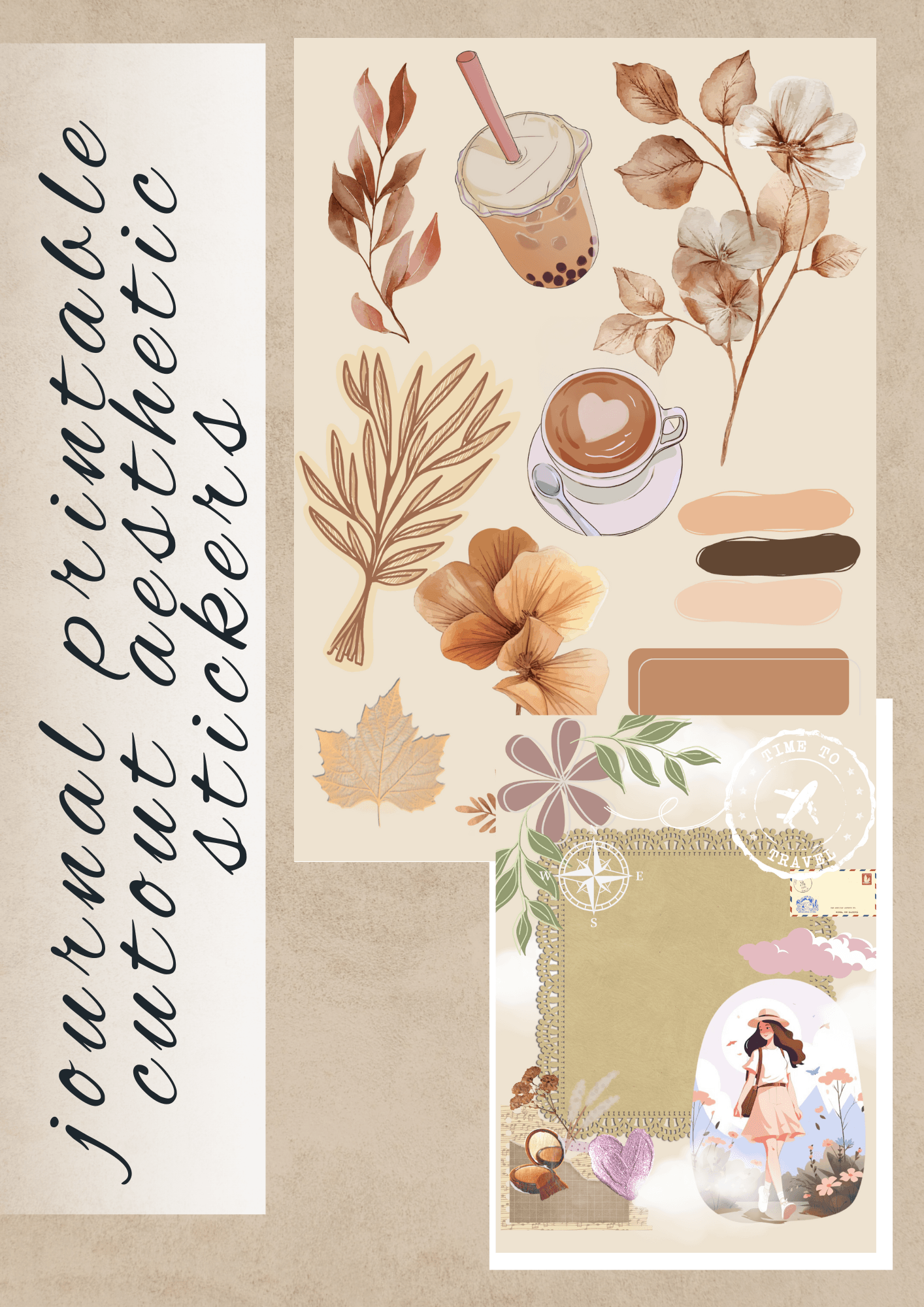 Printable Journal Cutout Aesthetic Stickers And Journal Pages By Loveichigo o10 Raket PH