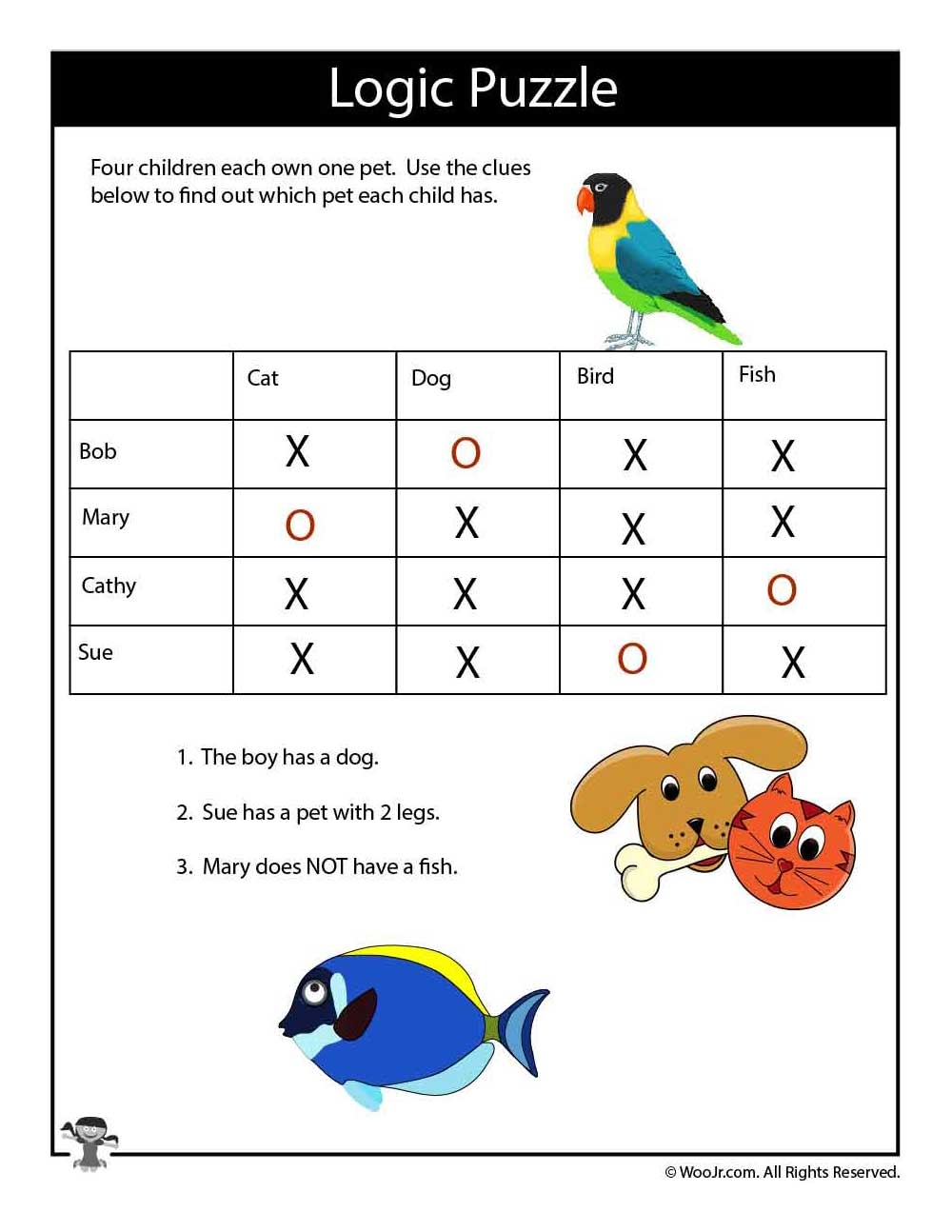 Logic Puzzles Printable Worksheets