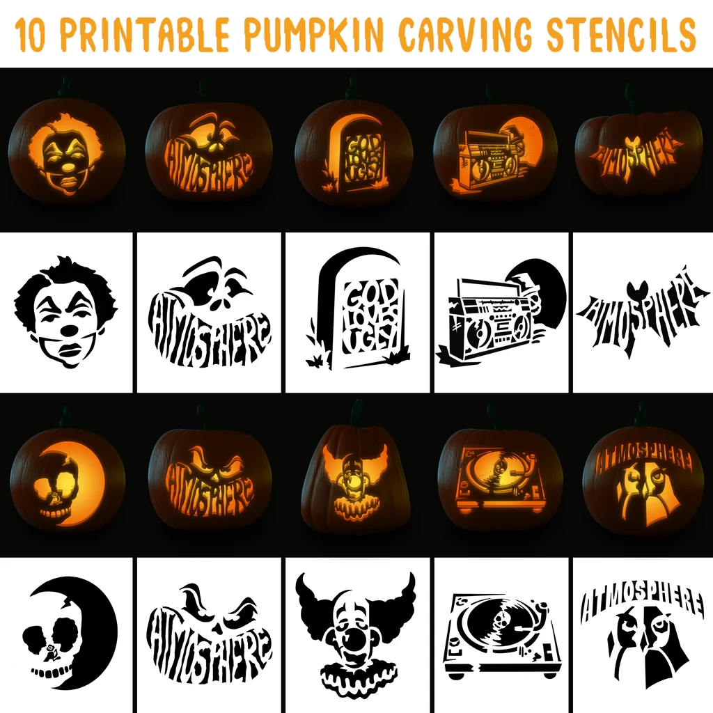 Carve Pumpkin Design Printable
