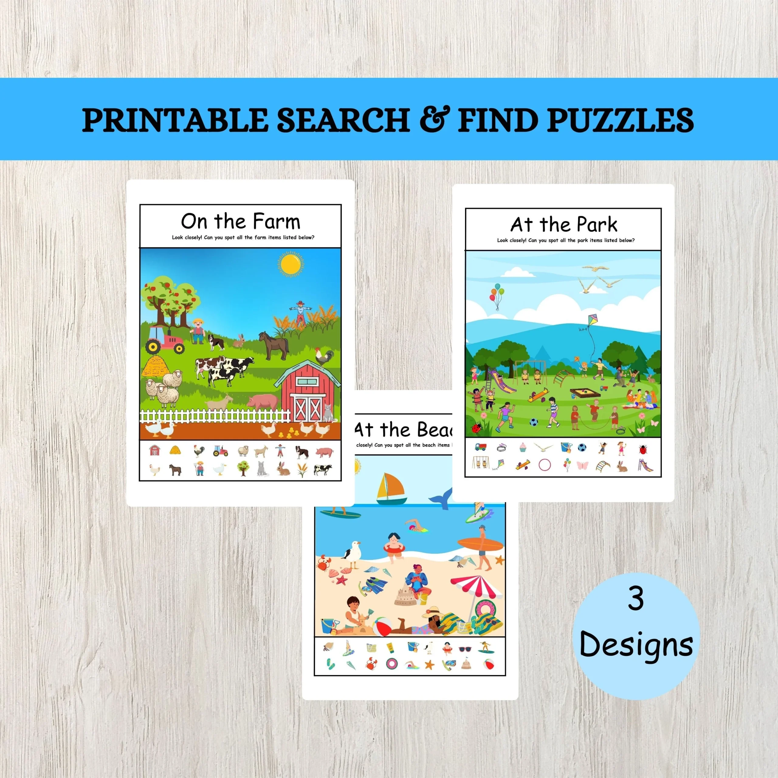 Printable Search And Find Picture Puzzles