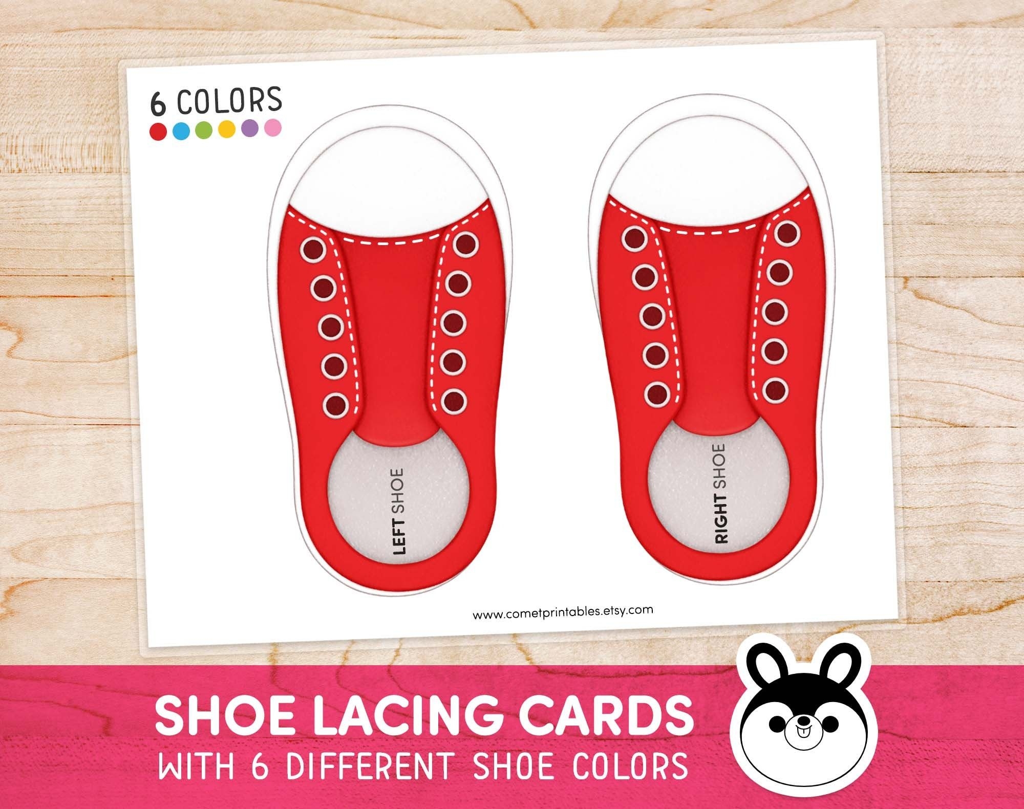 Printable Shoe Lacing Cards Shop On Pinterest