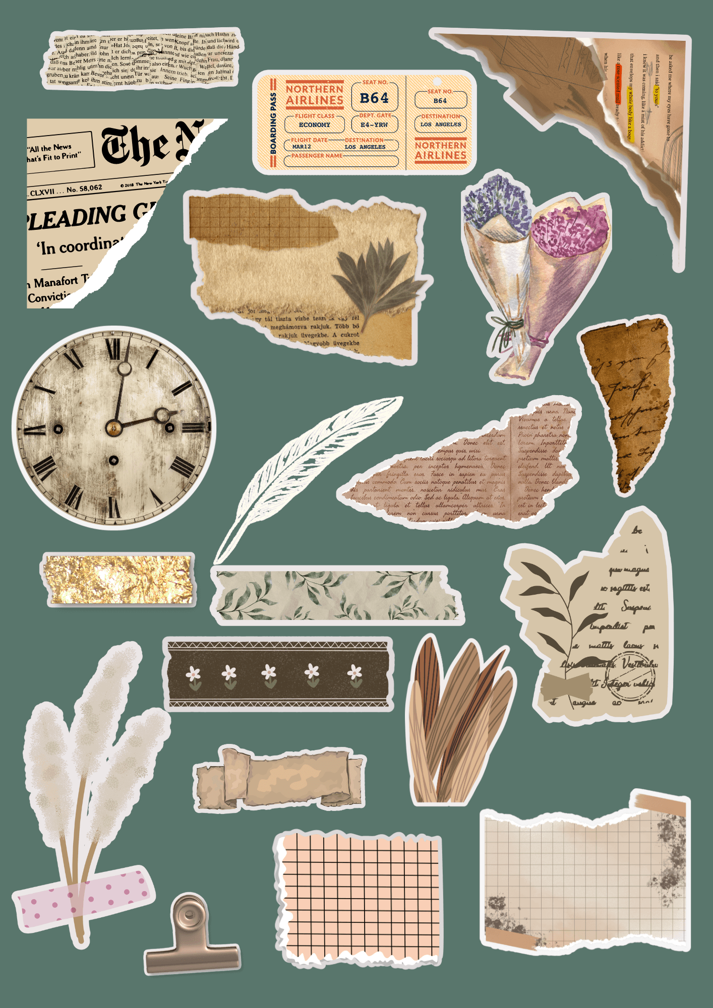 Printable Stickers For Aesthetic Journaling By 202280050 Raket PH