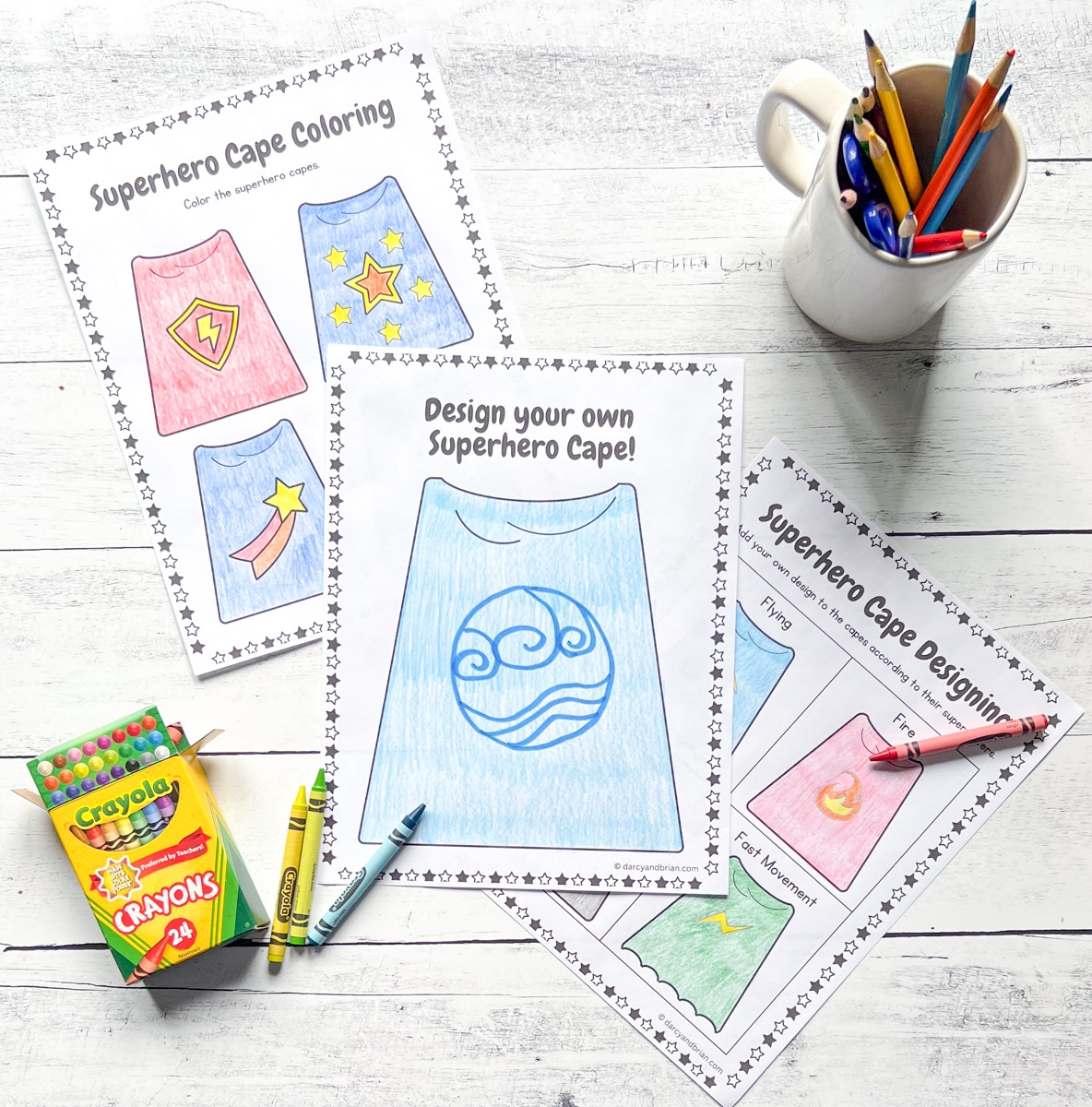 Design Your Own Superhero Cape Printable