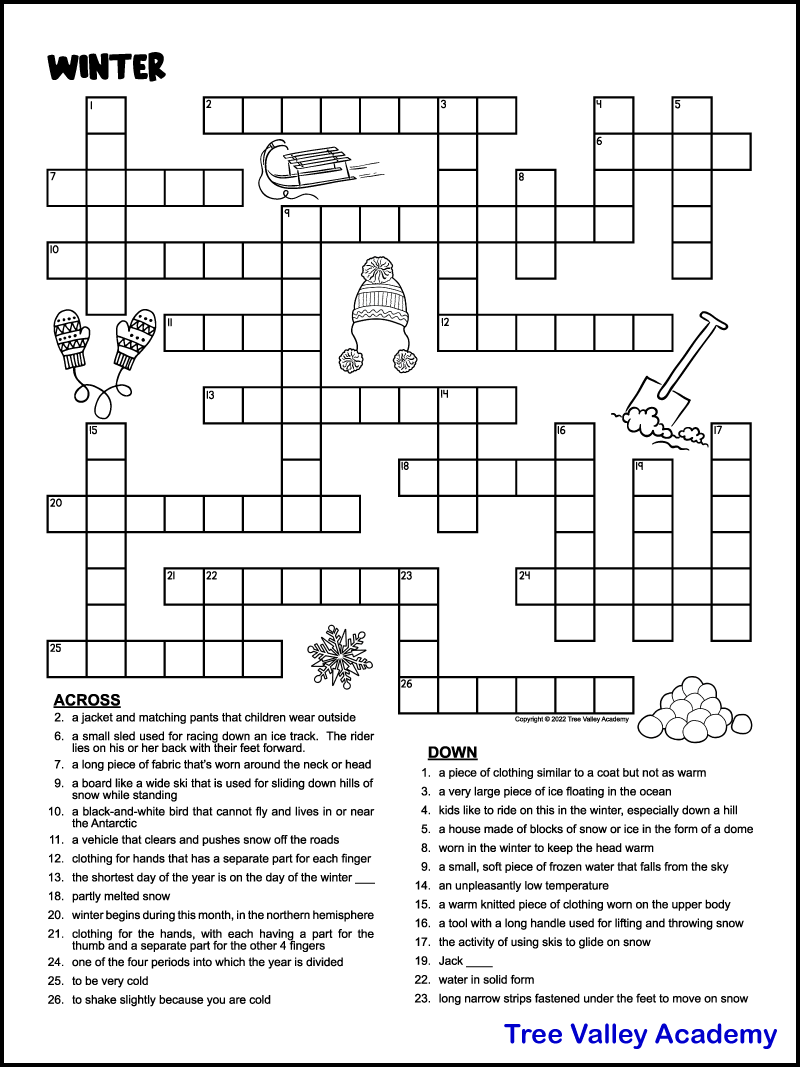 Crossword Puzzles Medium Difficulty Printable