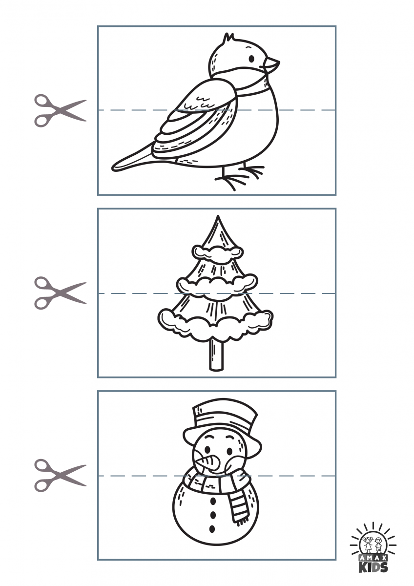 Printable Winter Puzzles For Kids Amax Kids