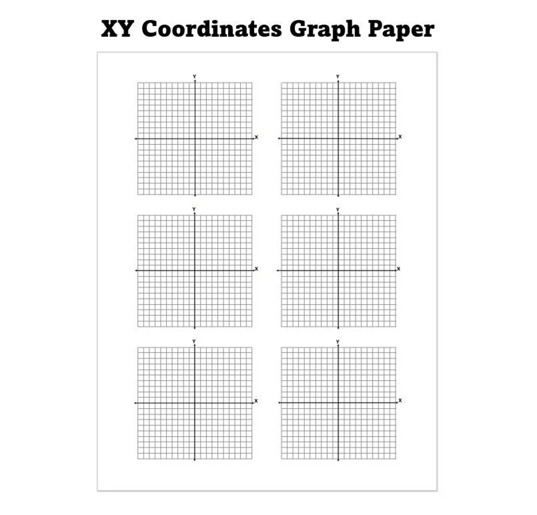 Printable Graph Paper X Y Numbers