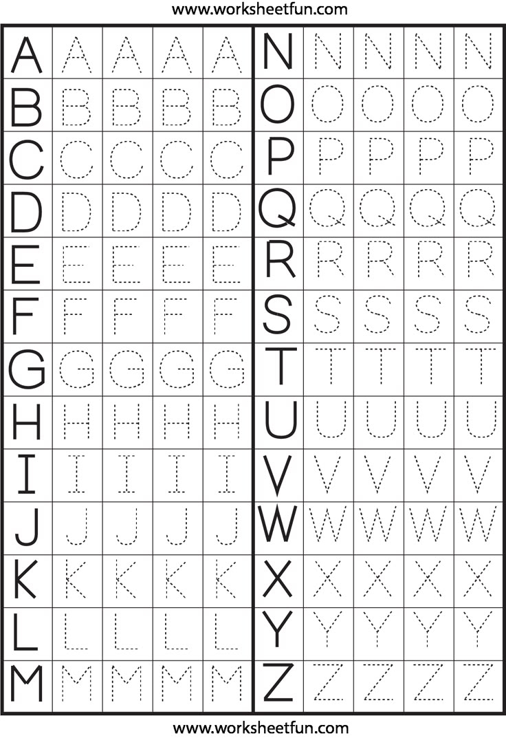 Free Printable Alphabet Worksheets Pdf