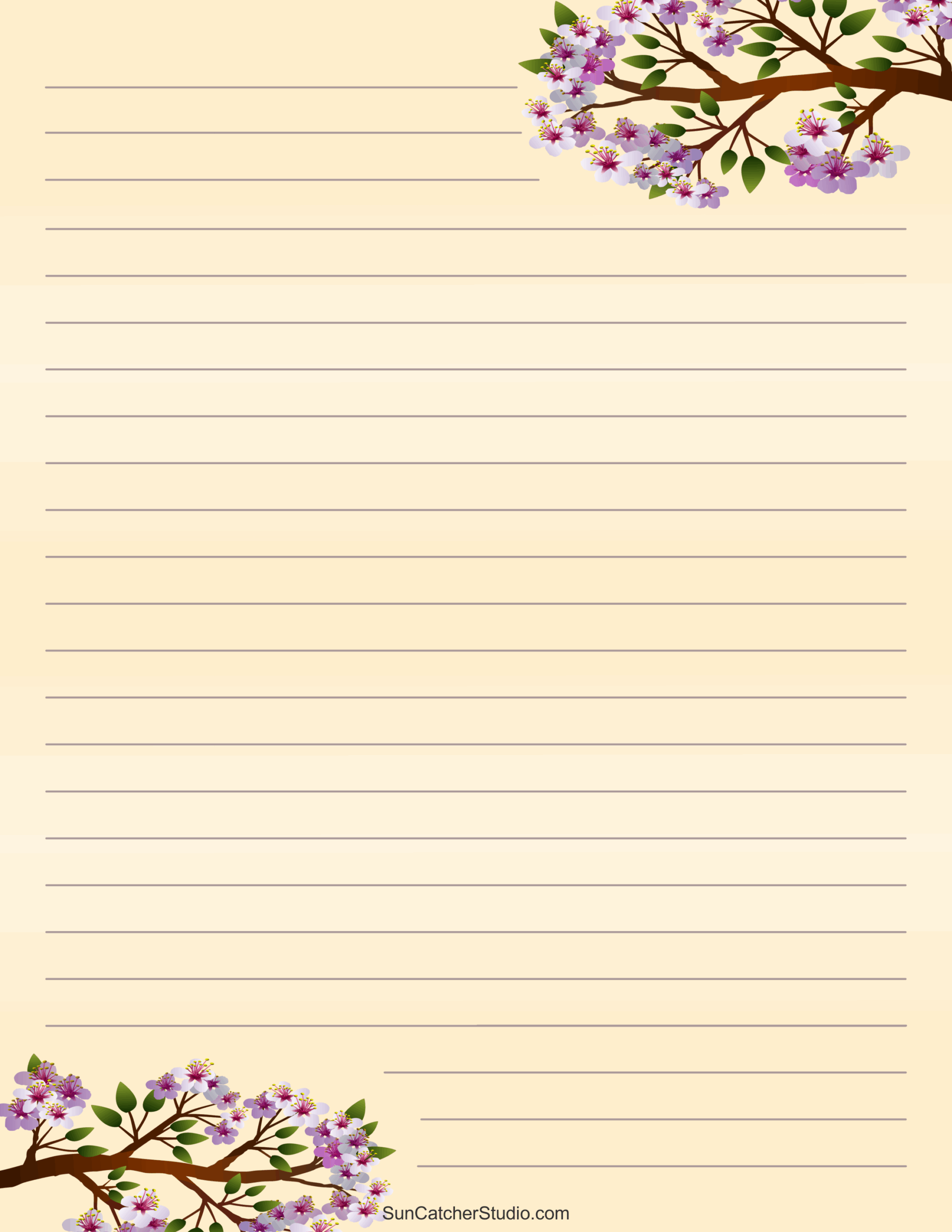 Letter Paper Design Printable