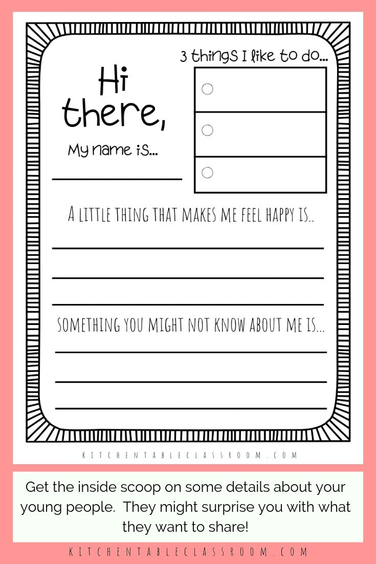 Questions That Connect 5 Free Printable Get To Know You Pages 