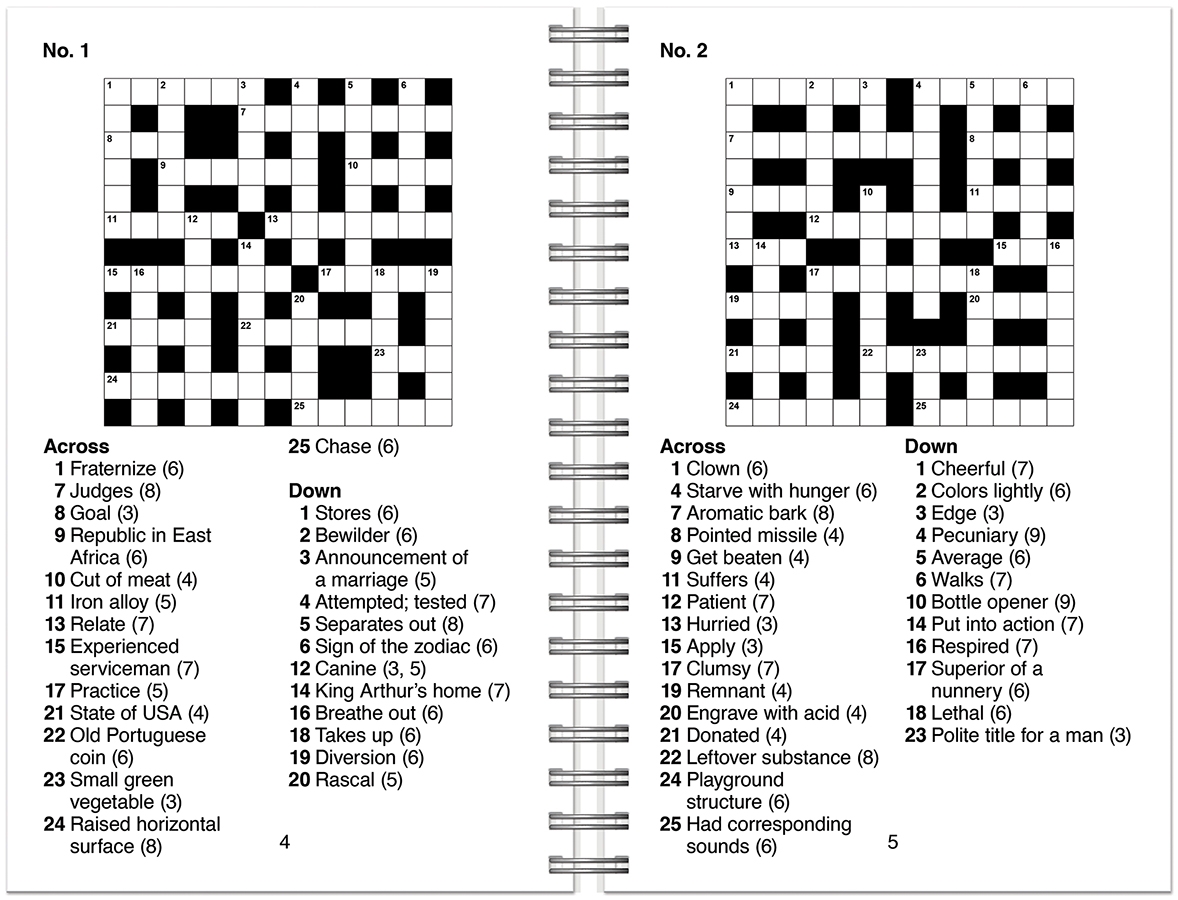 Raincoast Group Large Print Crossword Puzzles Pink