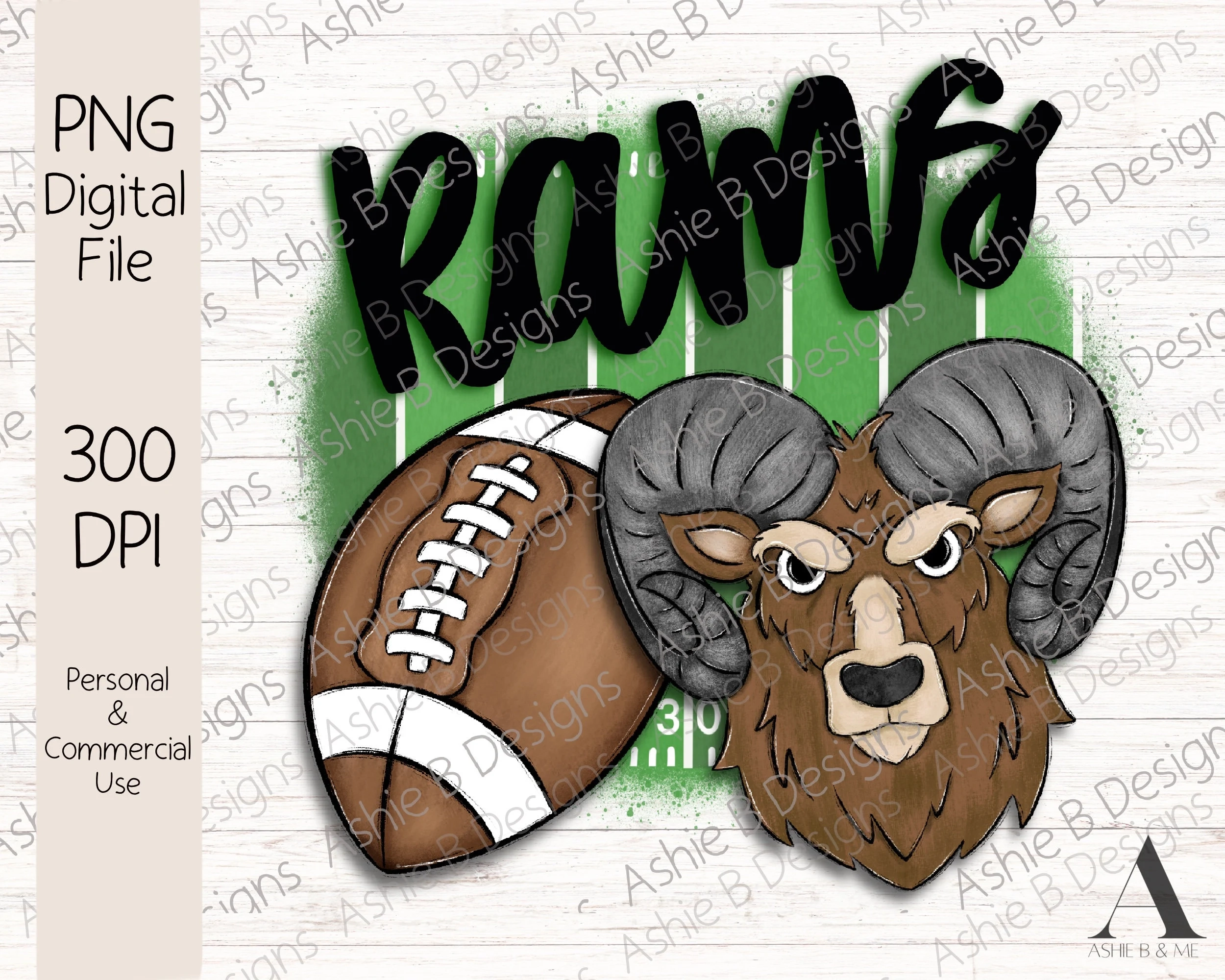 Rams Football PNG Rams Sublimation T shirt Design Digital Download DTF Etsy