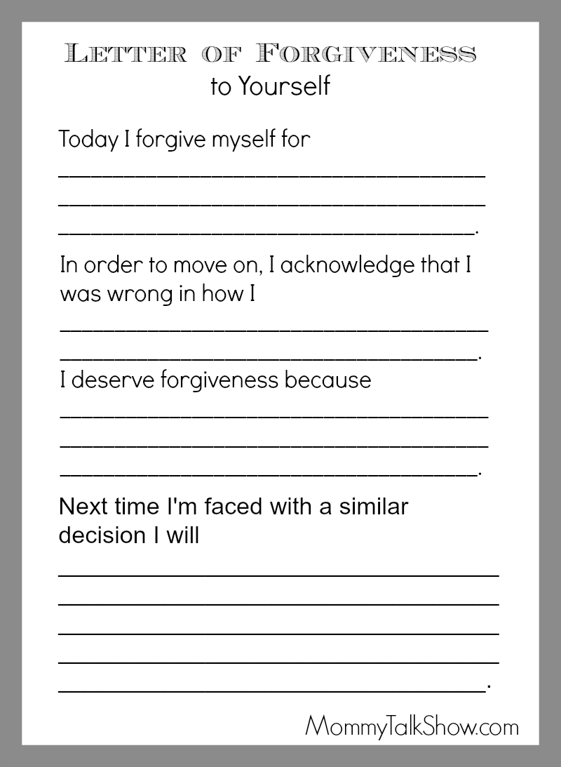 Printable Recovery Worksheets Pdf
