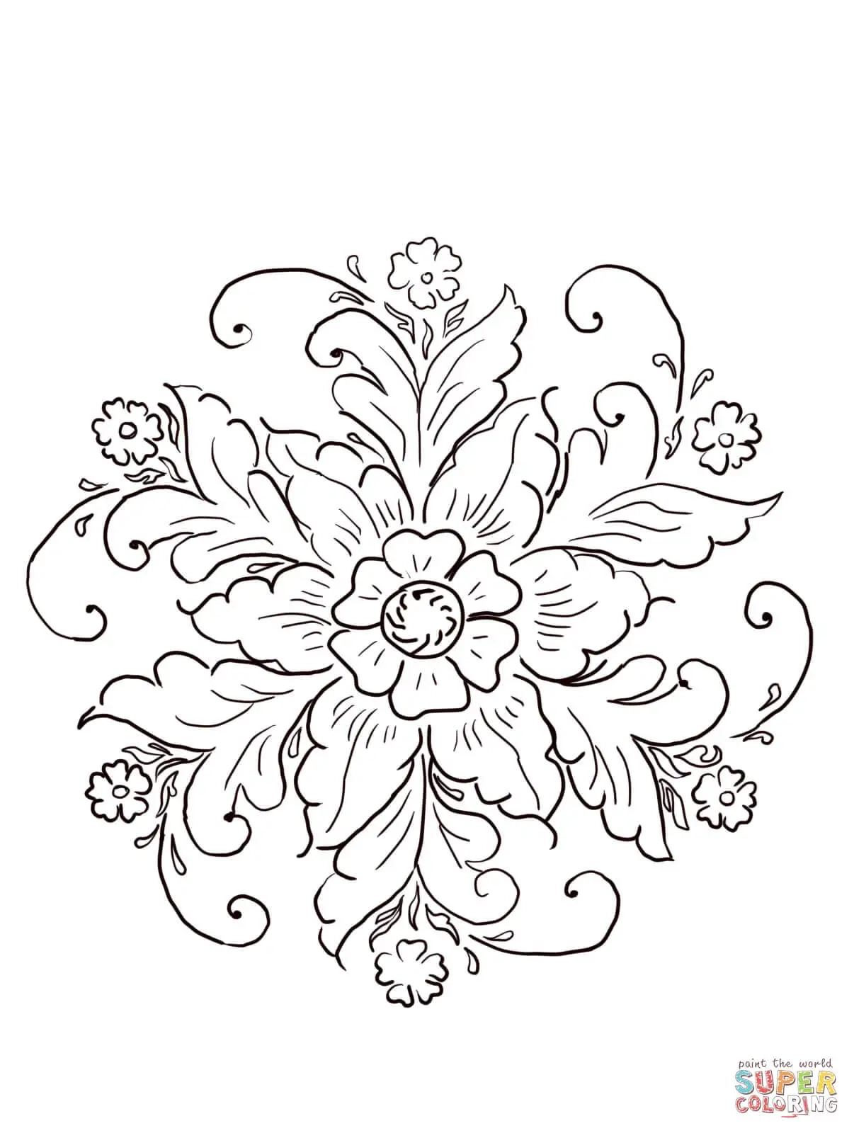 Rosemaling And Art Coloring In Designs Something To Ponder About