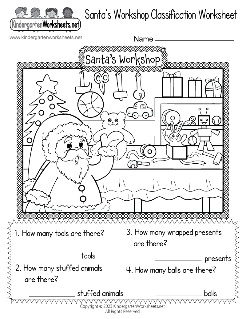 Printable Christmas Worksheets