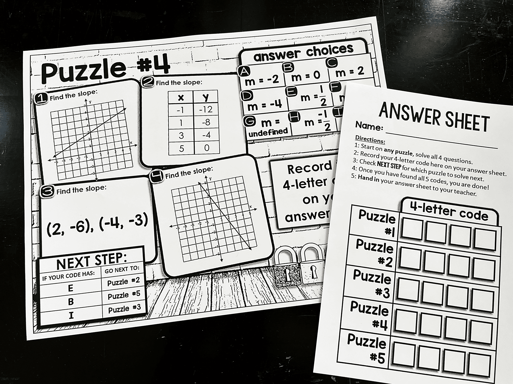 Escape Room Printable Puzzles